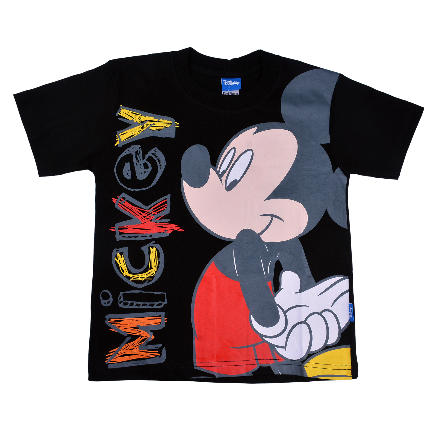 Mickey Mouse Cotton T-Shirt (Model 4524 - Black)