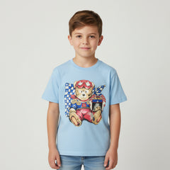 Teddy Bear White Cotton T-Shirt