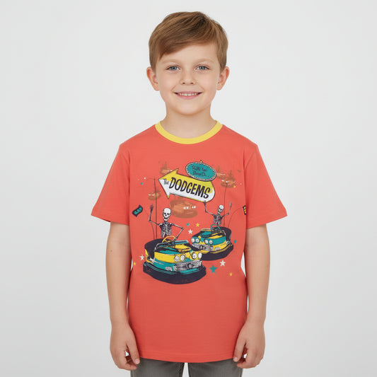 The Dodgems Orange Cotton T-Shirt