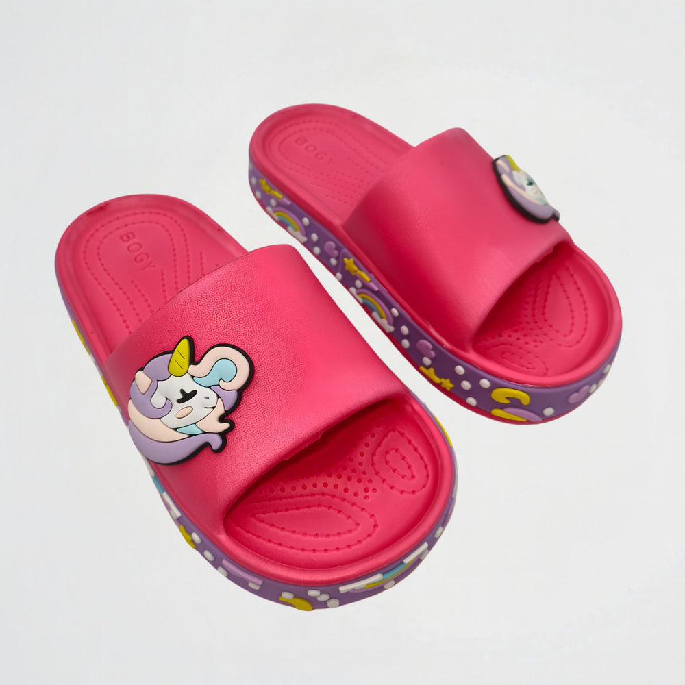 Unicorn Fuchsia Slides