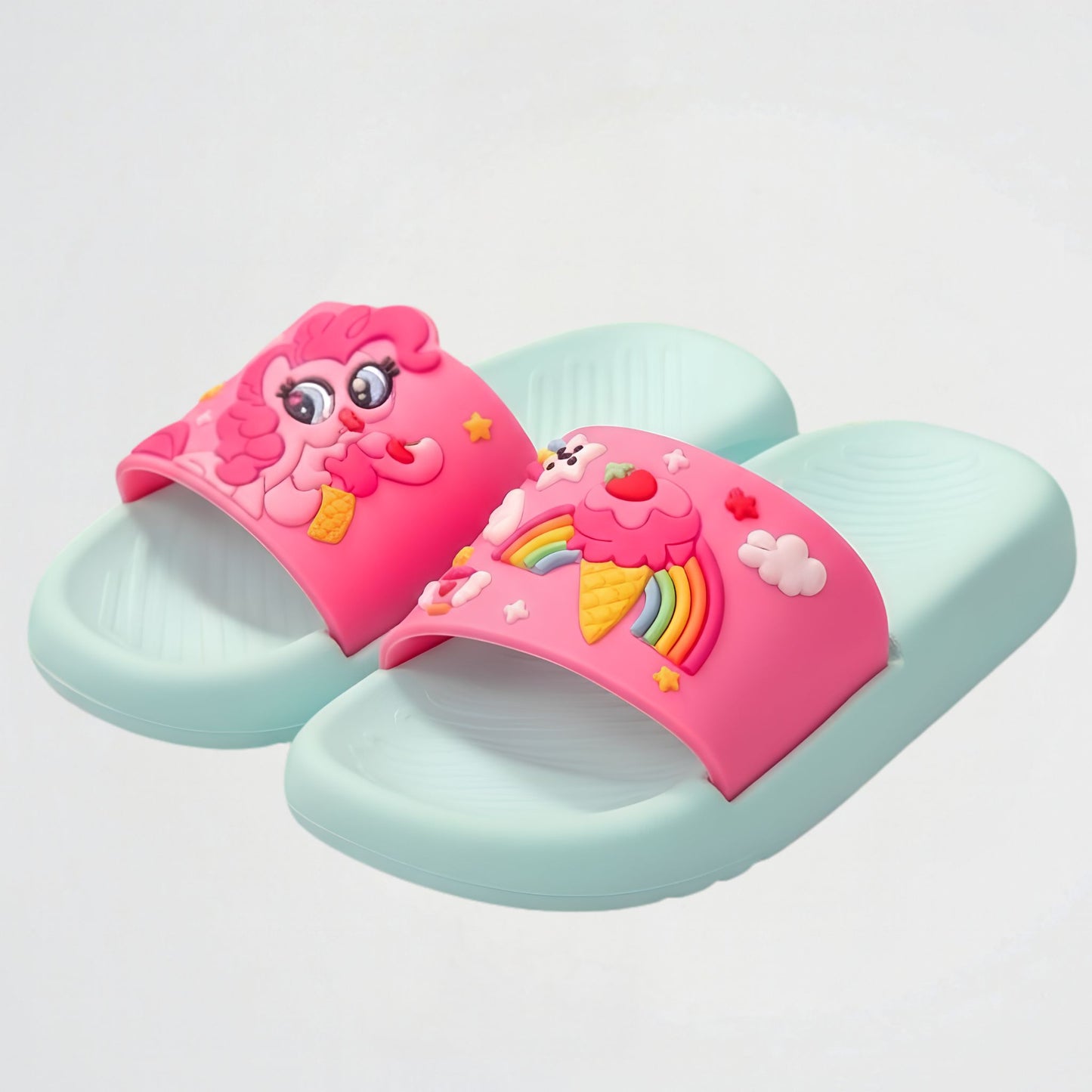 Unicorn Turquoise Slides