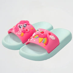 Unicorn Turquoise Slides