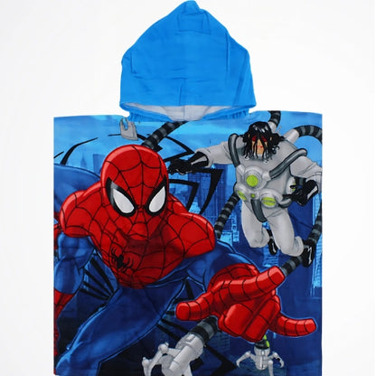 Spiderman & Enemies Beach Poncho