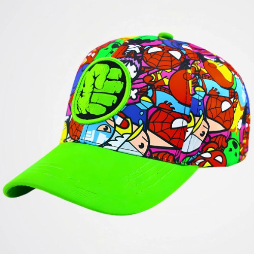 Hulk Fist Logo Green Cap
