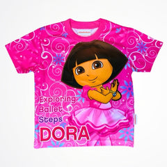 Dora Ballet Pink Rash Guard Swim Shirt