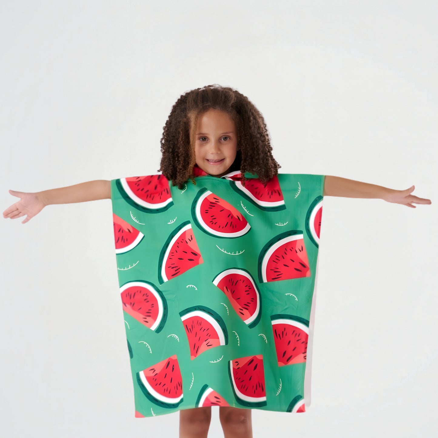 Watermelon Pattern Microfiber Beach Poncho