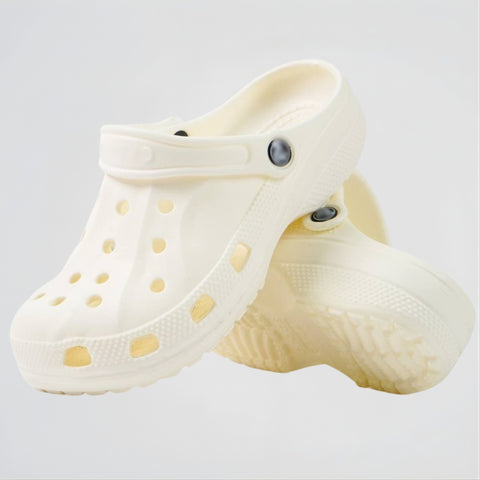 Ralen White Clogs