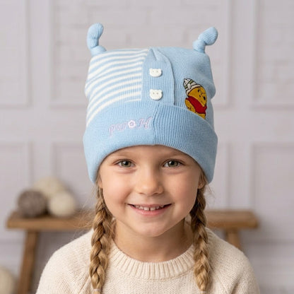 Winnie The Pooh Light Blue Fleece Ice Cap