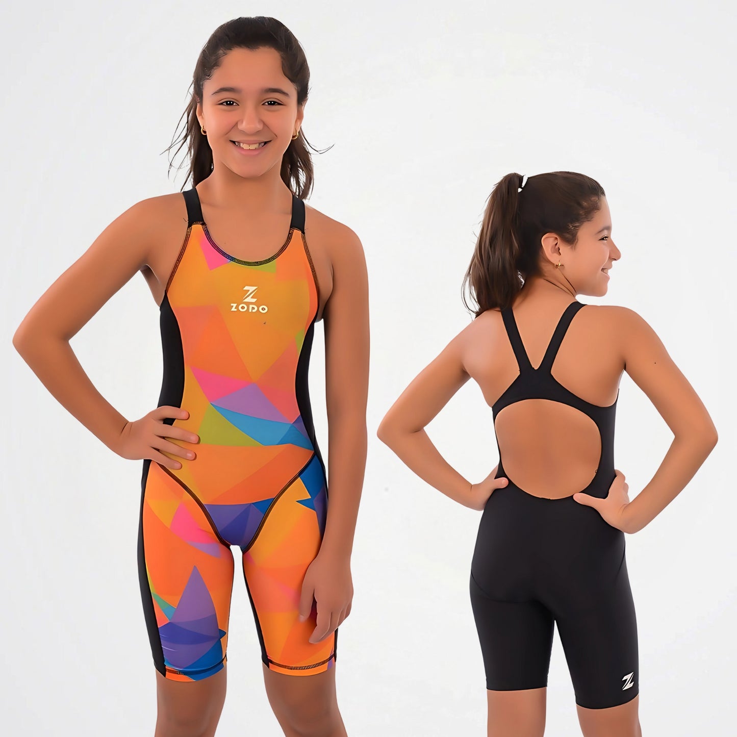 Zodo Tropical Sunset Training Shorty Swimsuit