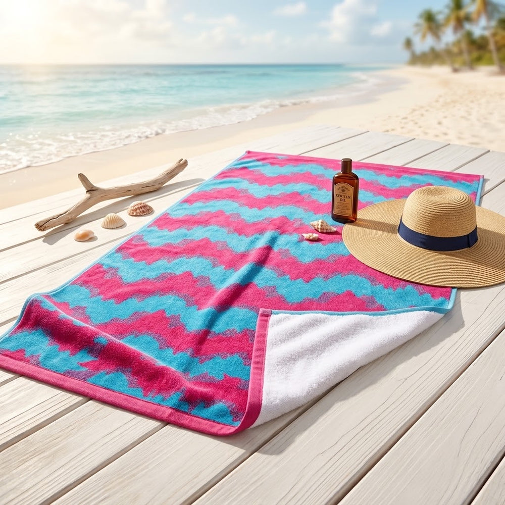 Tie Dye Cotton Beach Towel