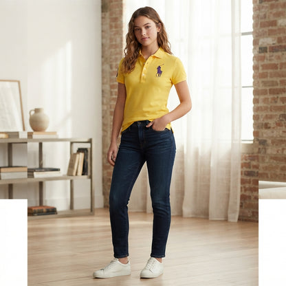 Basic Cotton Short-Sleeved Polo Shirt