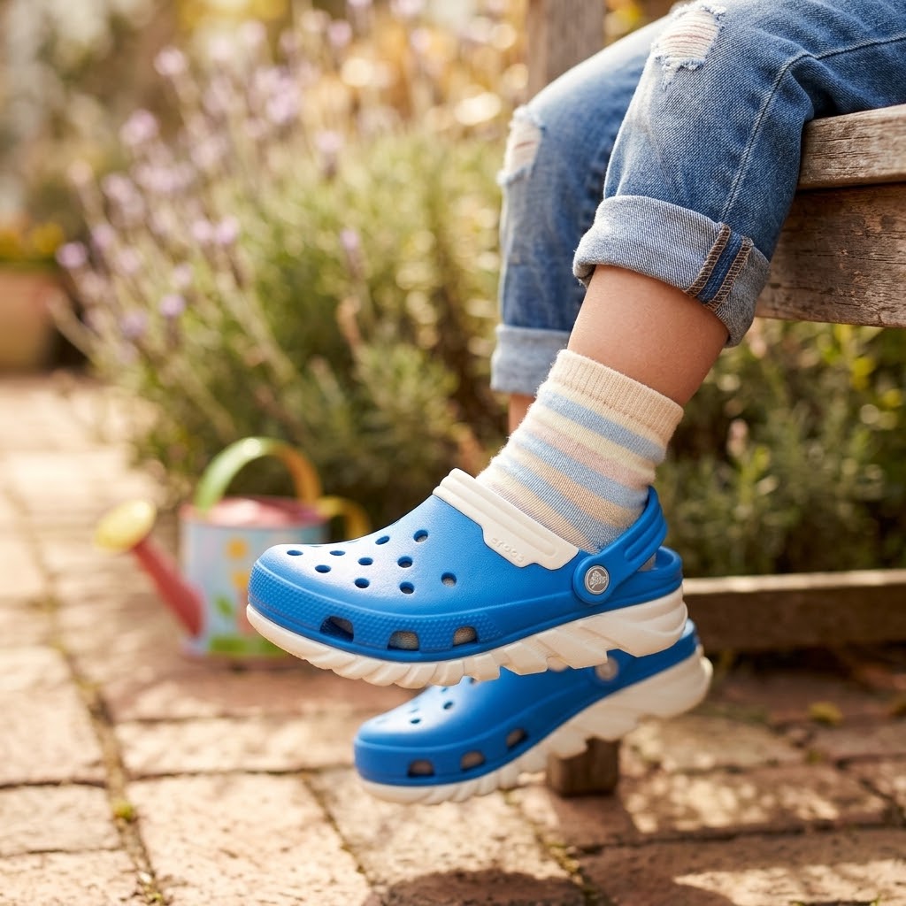Clog Duet Light Blue Clogs