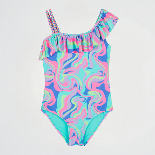 Marble Fuchsia Swimsuit