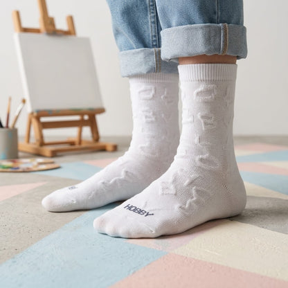 Basic White Cotton Socks
