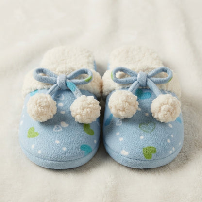 Hearts Plush Slippers