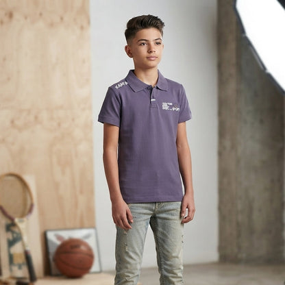 Basic Cotton Short-Sleeved Kappa Shirt