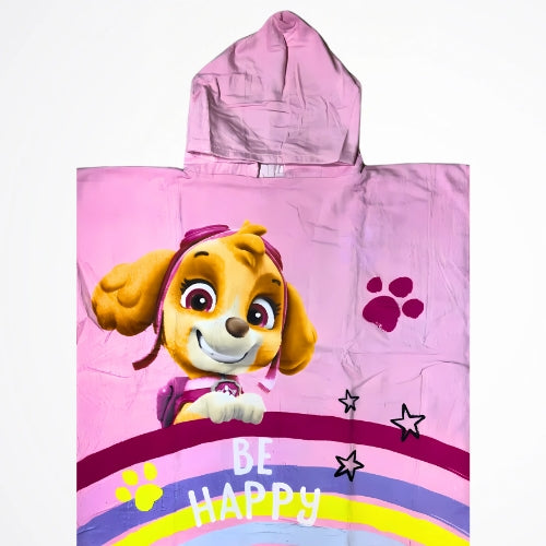 Paw Patrol Skye Be Happy Beach Poncho