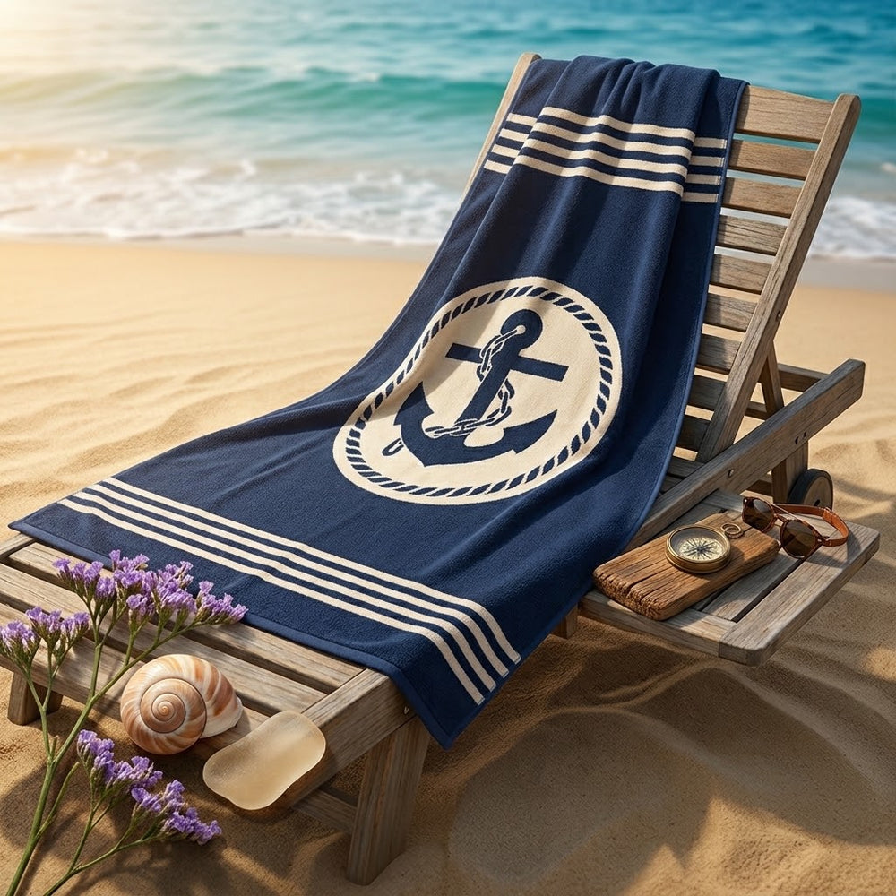 Anchor Cotton Beach Towel