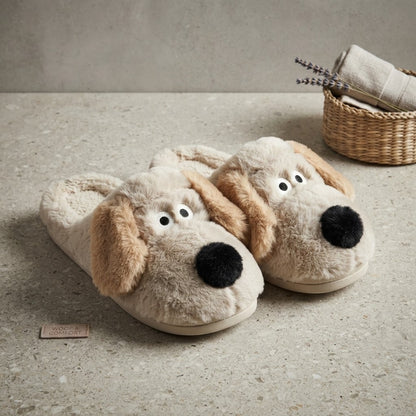 Doggy Plush Slippers