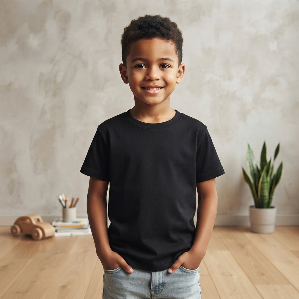 Basic Black Cotton T-Shirt