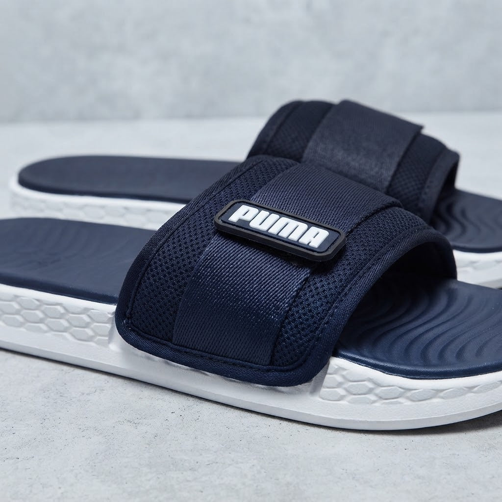 PM Strap Navy Slides