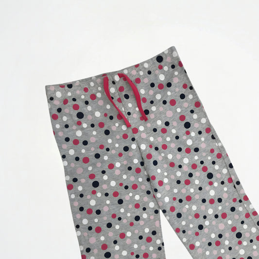 Dots Grey Cotton Pyjama Pants