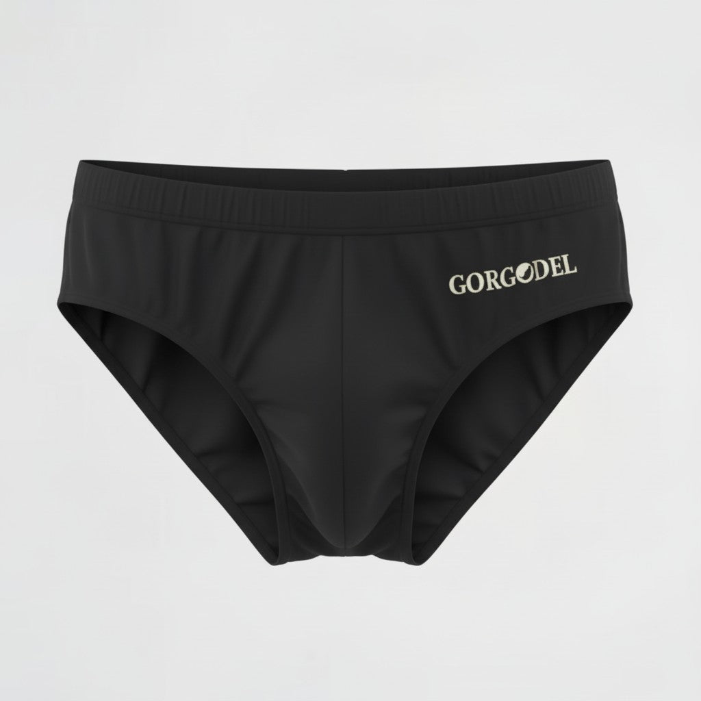 Gorgodel Black Lycra Swim Brief