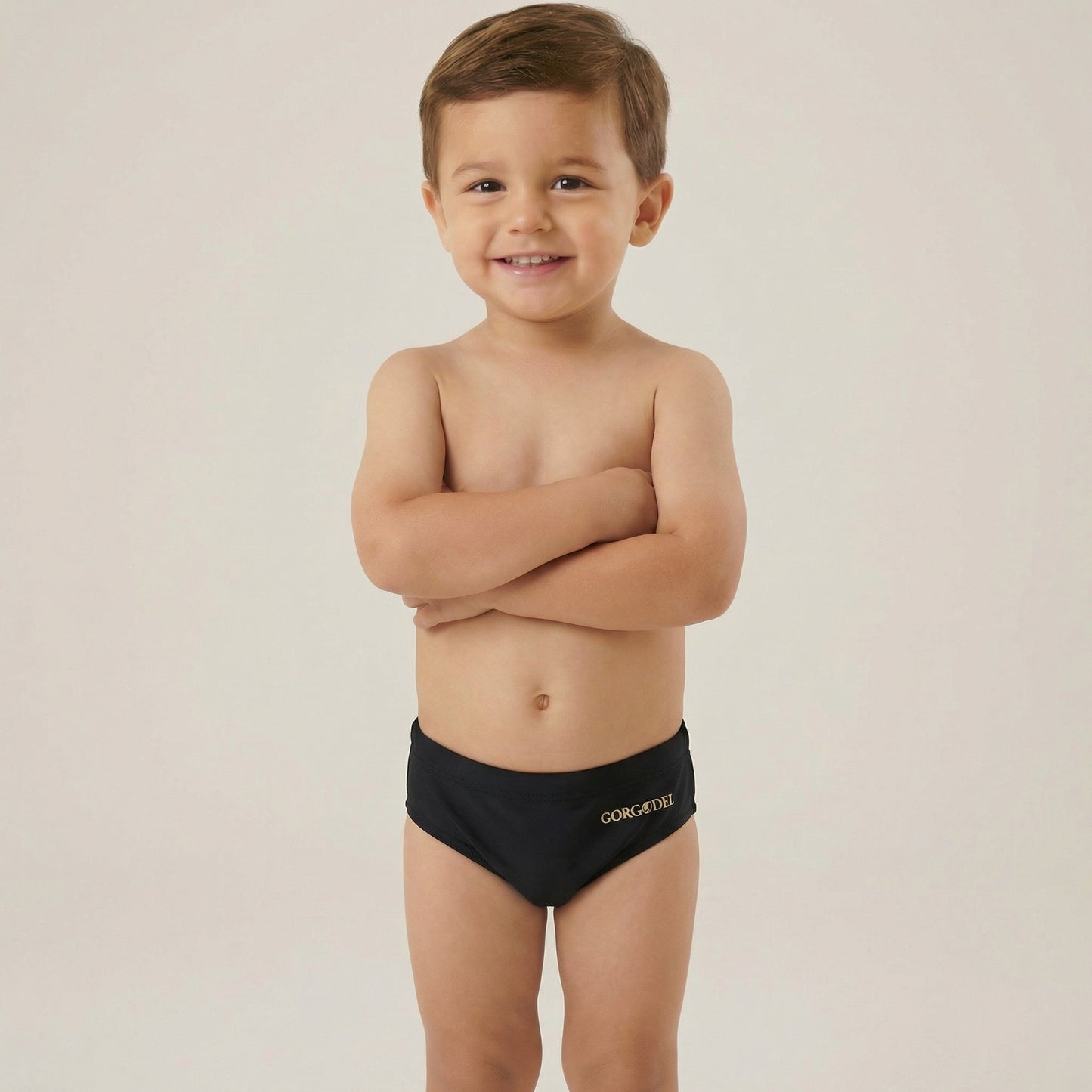 Gorgodel Black Lycra Swim Brief