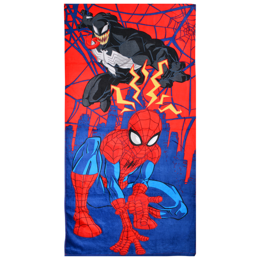 Spiderman & Venom Beach Towel (Model 001)