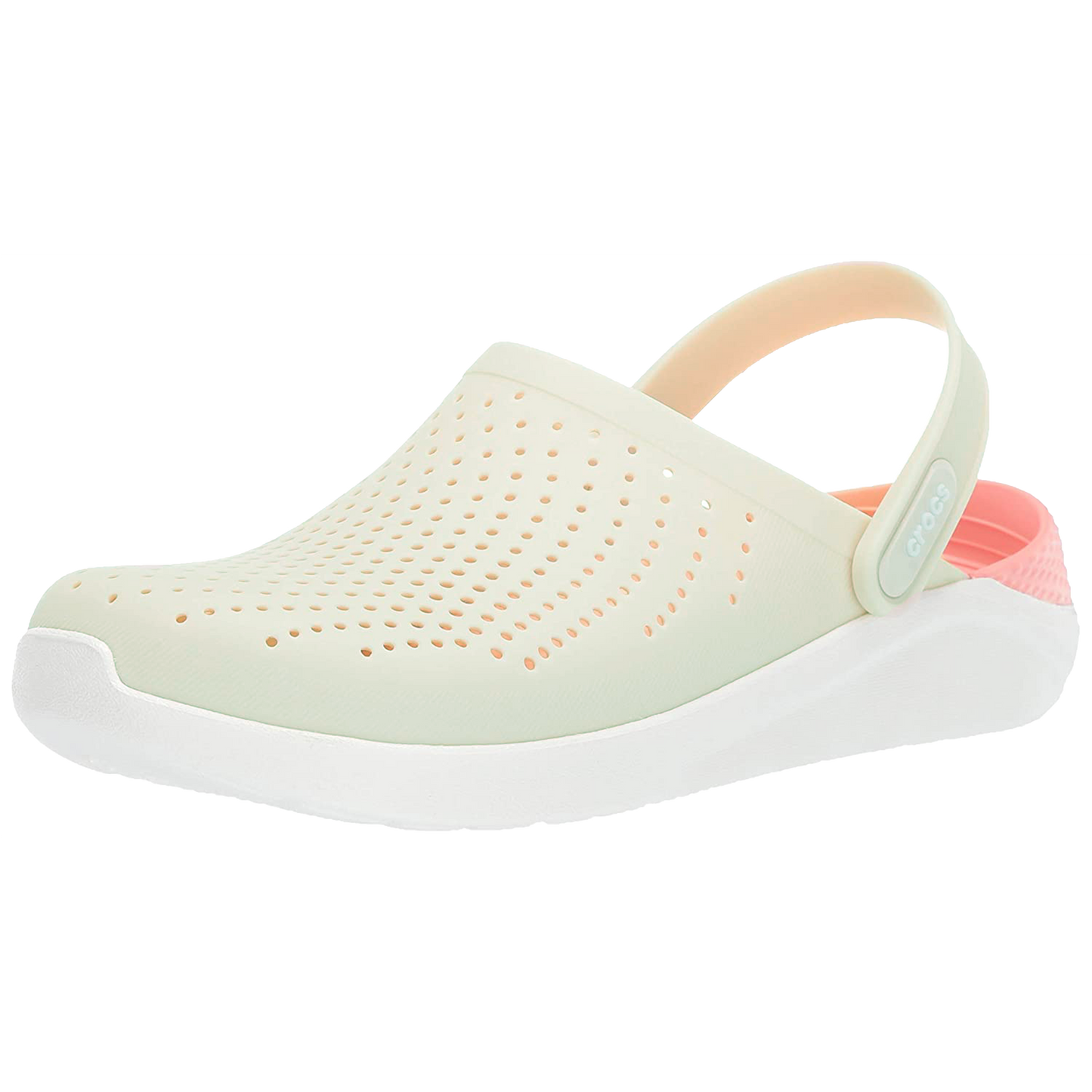 Crocs LiteRide Clogs (Barely Pink/White)