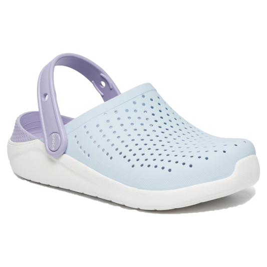 Crocs LiteRide Clogs (Mineral Blue/White)