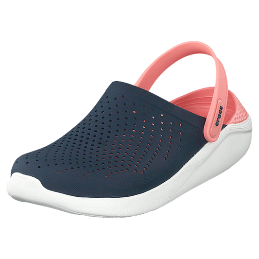 Crocs LiteRide Clogs (Navy/Light Pink)