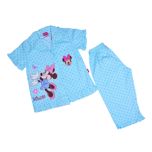 Minnie Mouse Pyjama Set (Model 571 - Blue)