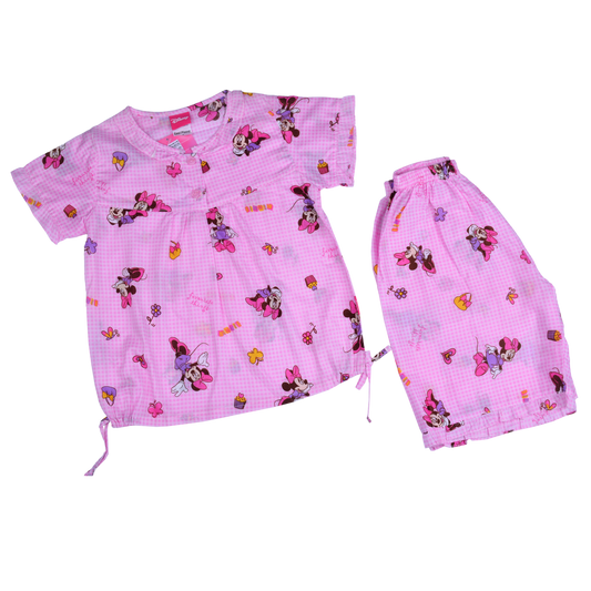 Minnie Mouse Pyjama Set (Model 601A - Pink)