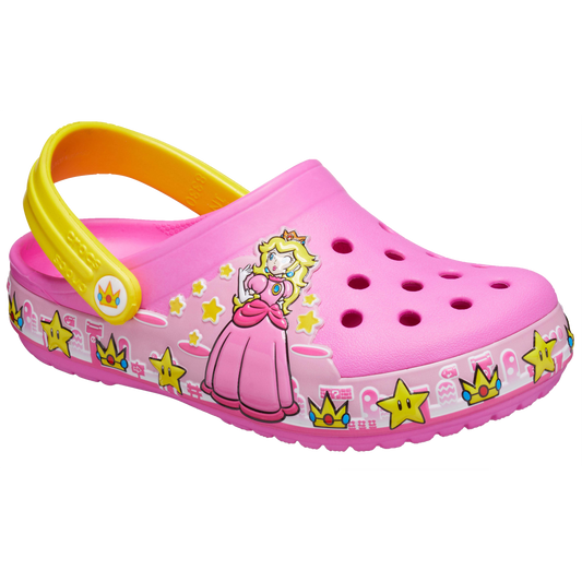 Crocs Fun Lab Princess Peach Band Clogs (Electric Pink)