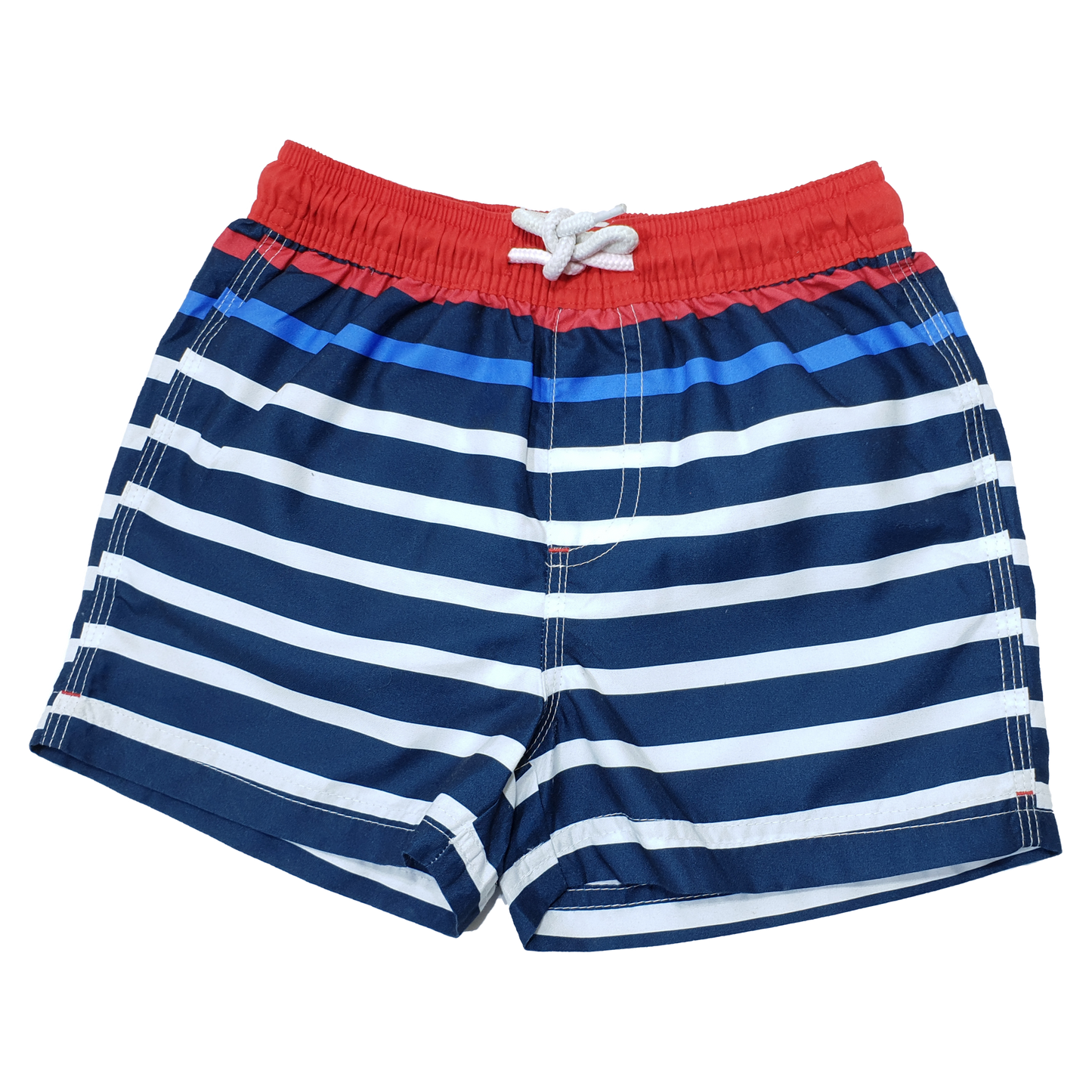 Surf Life Microfiber Swimshort (Striped - Blue & White)