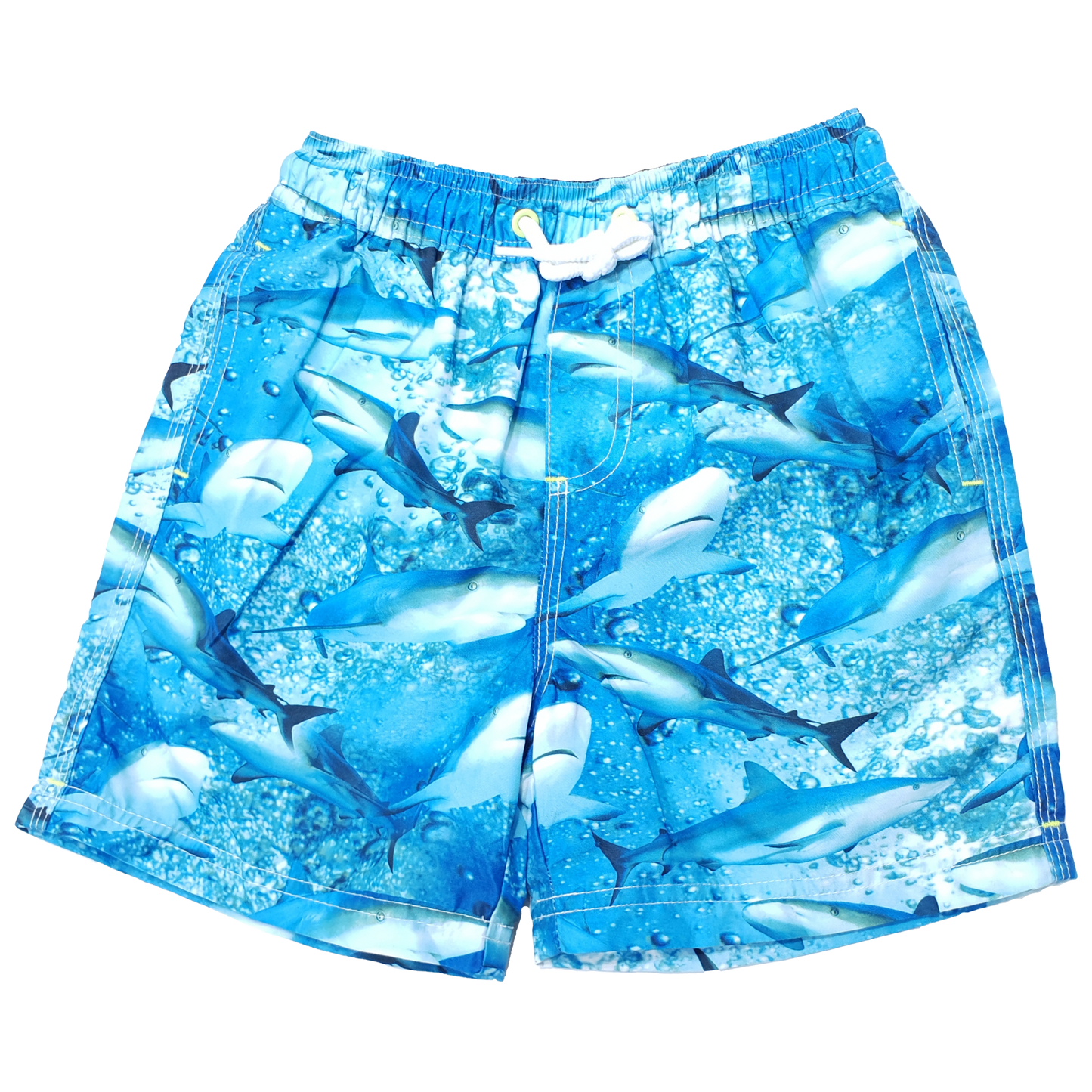 Surf Life Microfiber Swimshort (Sharks - Light Blue)