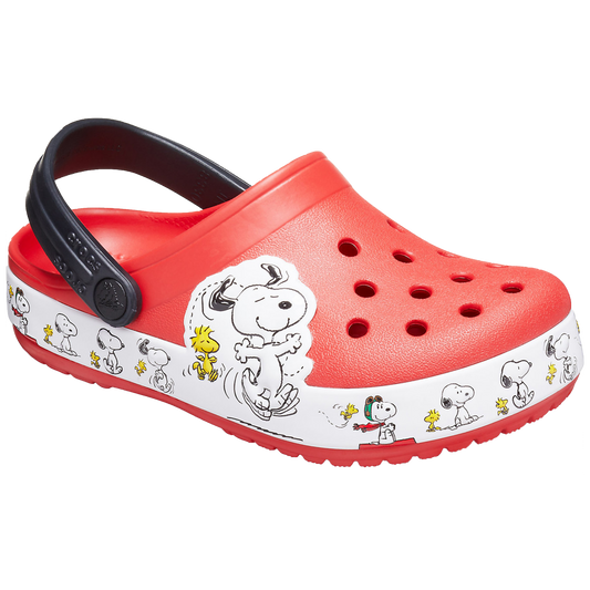 Crocs Fun Lab Snoopy & Woodstock Band Clogs (Red)