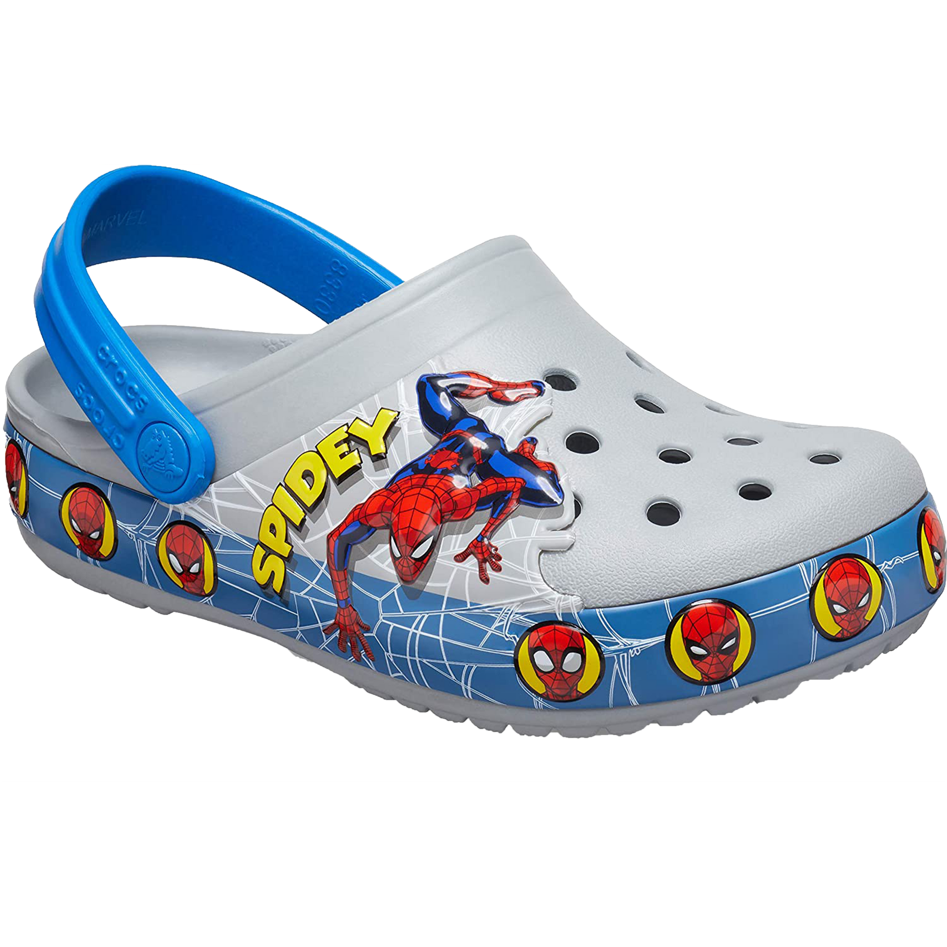 Magtfulde Hør efter Udover Crocs Fun Lab Spiderman Band Clogs (Grey) – Little Toes Egypt