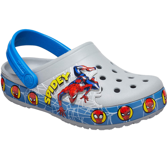 Crocs Fun Lab Spiderman Band Clogs (Grey)