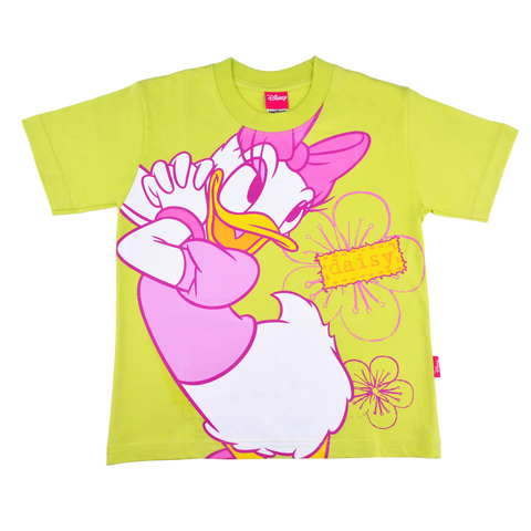 Daisy Duck Green Cotton T-Shirt (Model 680)
