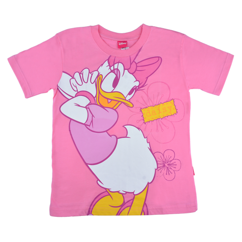 Daisy Duck Pink Cotton T-Shirt (Model 680)