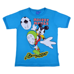 Mickey Mouse Cotton T-Shirt (Model 0174 - Blue)