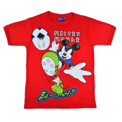 Mickey Mouse Cotton T-Shirt (Model 0174 - Red)