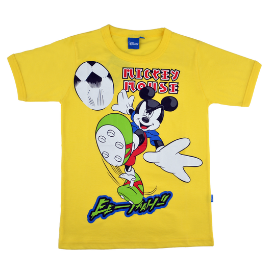 Mickey Mouse Cotton T-Shirt (Model 0174 - Yellow)