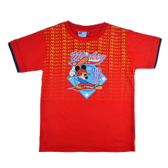 Mickey Mouse Cotton T-Shirt (Model 0138 - Red)