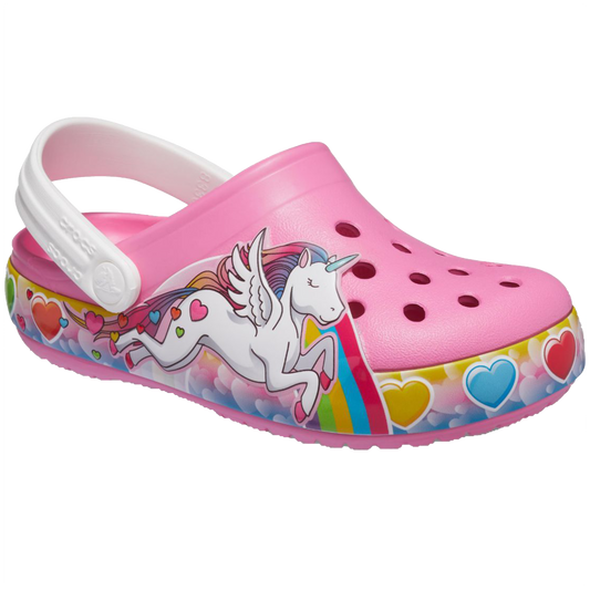 Crocs Fun Lab Unicorn Band Clogs (Pink)